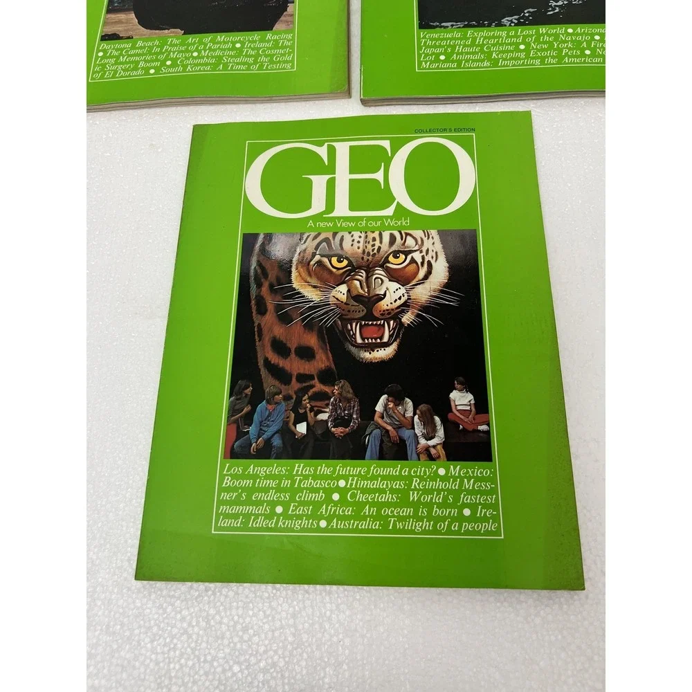 GEO Magazine Lot x3 March April 1980 Collector's Edition A NEW VIEW OF OUR WORLD